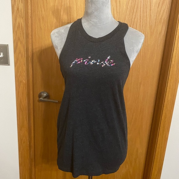 PINK Victoria's Secret Tops - Victoria Secret Pink Sport Twist Back Tank Top in Gray Size S